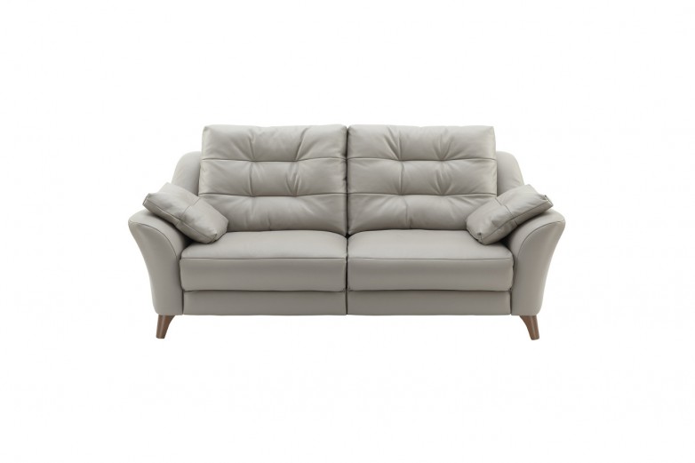 Pip Leather 3 Seater Power Recliner Sofa (Double)