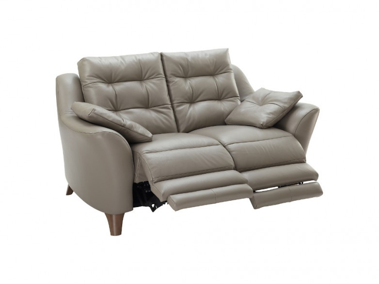 Pip Leather 3 Seater Power Recliner Sofa (Double)