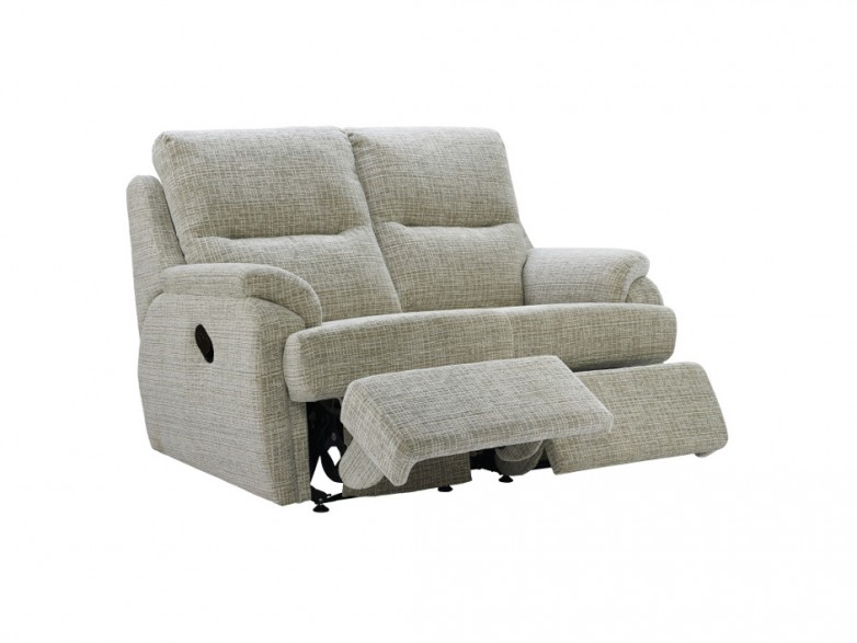 Hartford Fabric 3 Seater Power Recliner Sofa (Double)