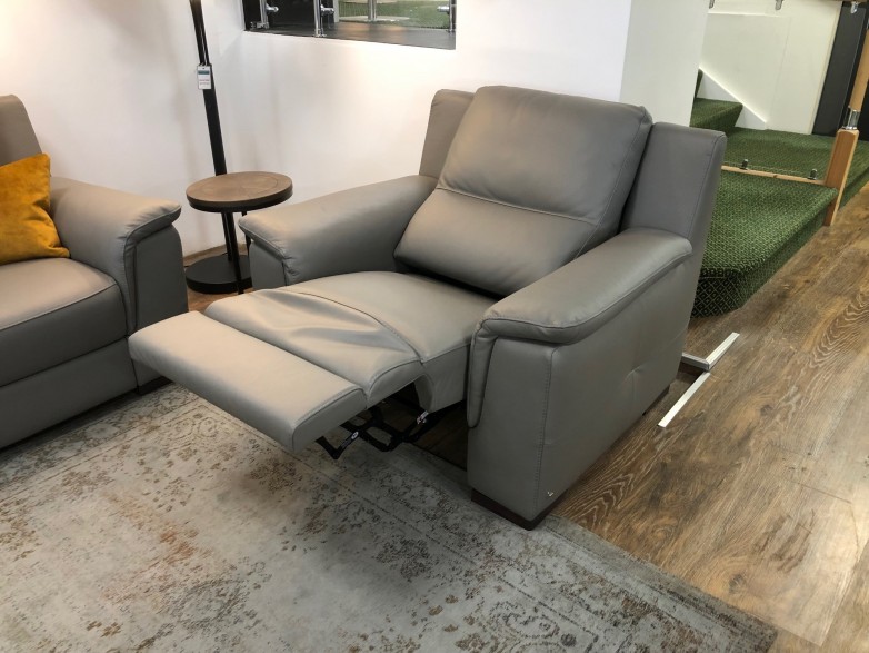 - Ostuni 3-Seater Sofa and Power-Reclining Armchair, Both in Leather