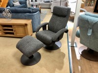 - Katia Swivel-Recliner Chair and Flavio Footstool thumbnail