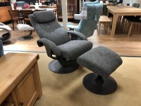 - Katia Swivel-Recliner Chair and Flavio Footstool thumbnail