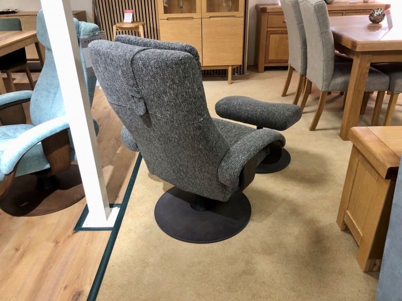- Katia Swivel-Recliner Chair and Flavio Footstool