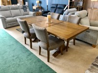 - Old Charm Lichfield 5ft Extending Dining Table and 4x Heathcliffe Dining Chairs thumbnail
