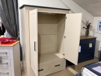 - Modo Large Double Wardrobe with 2 Drawers and Oak Top thumbnail