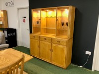 - Windsor 3 Door 3 Drawer High Sideboard with Display Top thumbnail