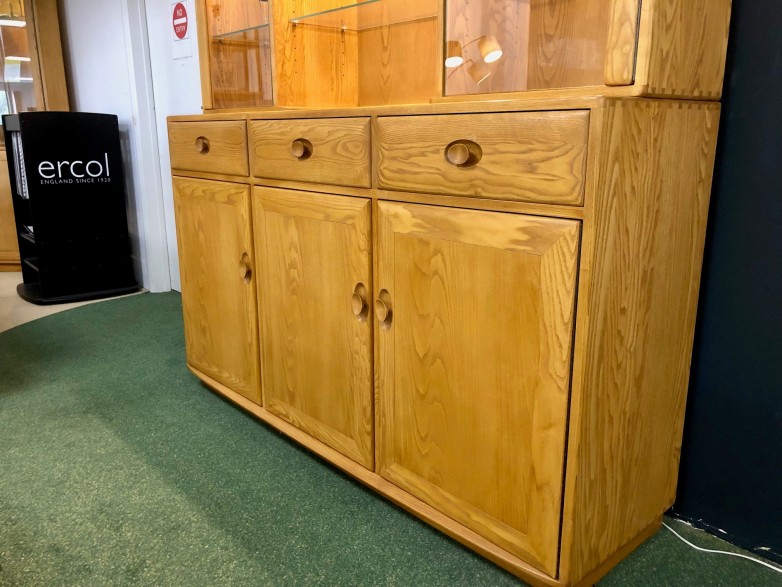 - Windsor 3 Door 3 Drawer High Sideboard with Display Top