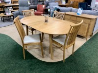 Ercol - Teramo Small Extending Dining Table and 4x Dining Chairs thumbnail