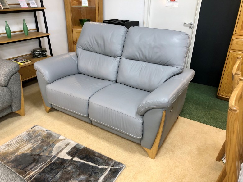 - Enna Medium Power-Reclining Sofa in Leather