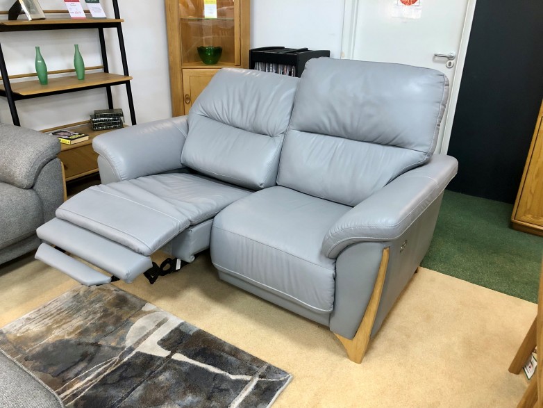 - Enna Medium Power-Reclining Sofa in Leather