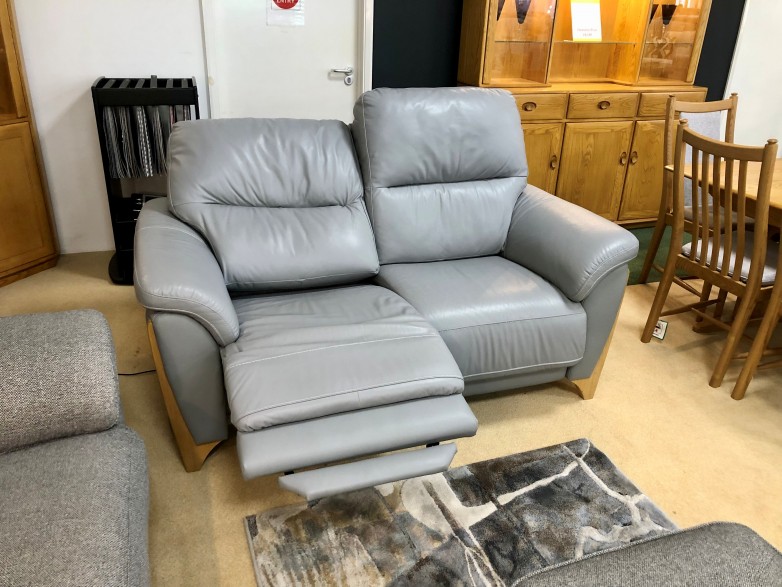 - Enna Medium Power-Reclining Sofa in Leather