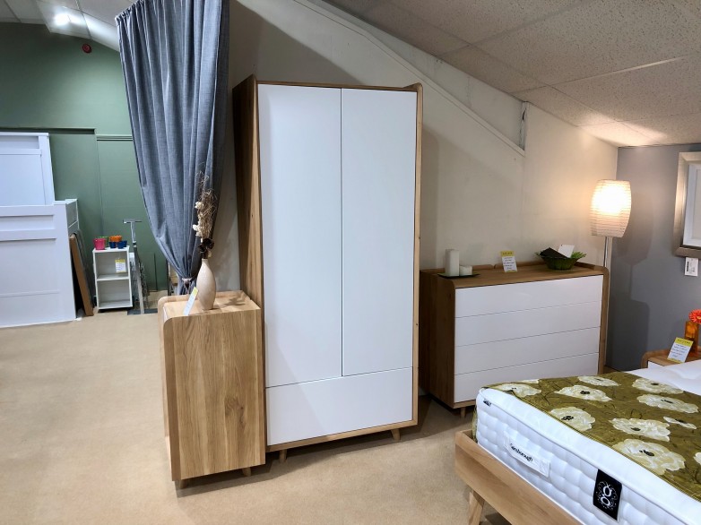 - Lottie Bedroom Double Wardrobe with Drawer