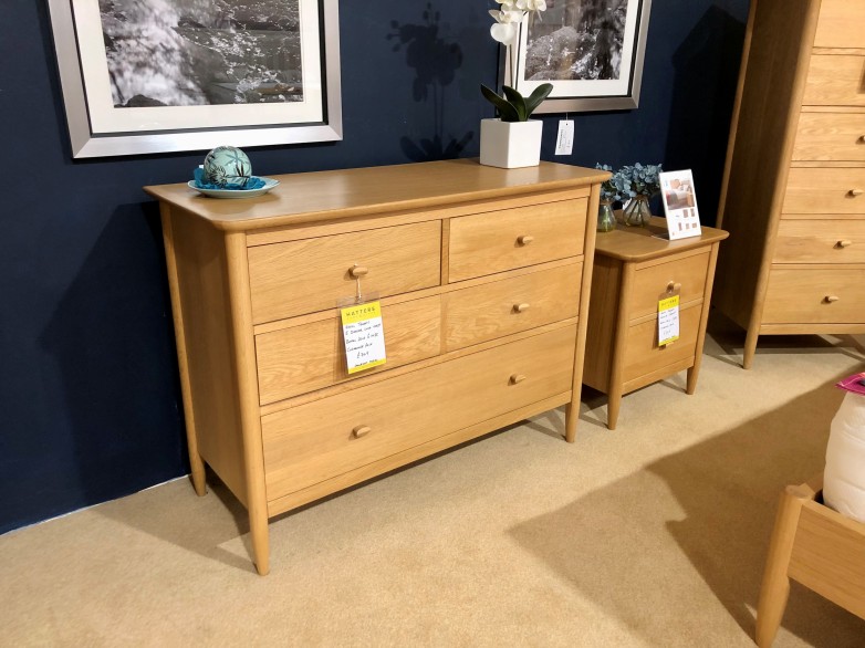 - Teramo Bedroom 5 Drawer Wide Chest