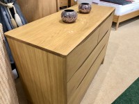 - Rimini Bedroom 4 Drawer Low Wide Chest thumbnail