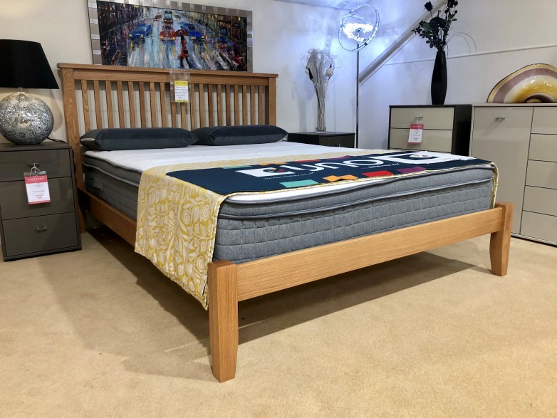 - Mayfair Oak King Size (5') Wooden Bedframe