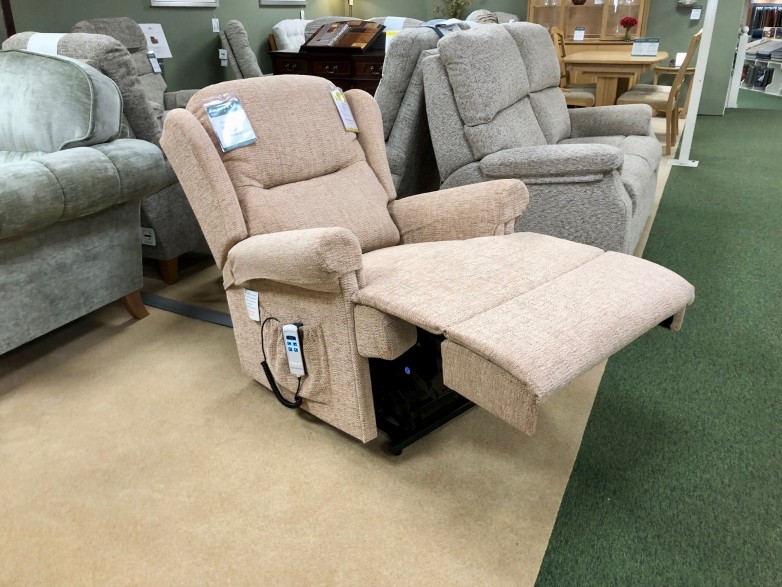 - Malvern Standard Dual Motor Lift-Rise Recliner Armchair with Arm Caps