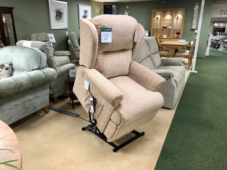 - Malvern Standard Dual Motor Lift-Rise Recliner Armchair with Arm Caps