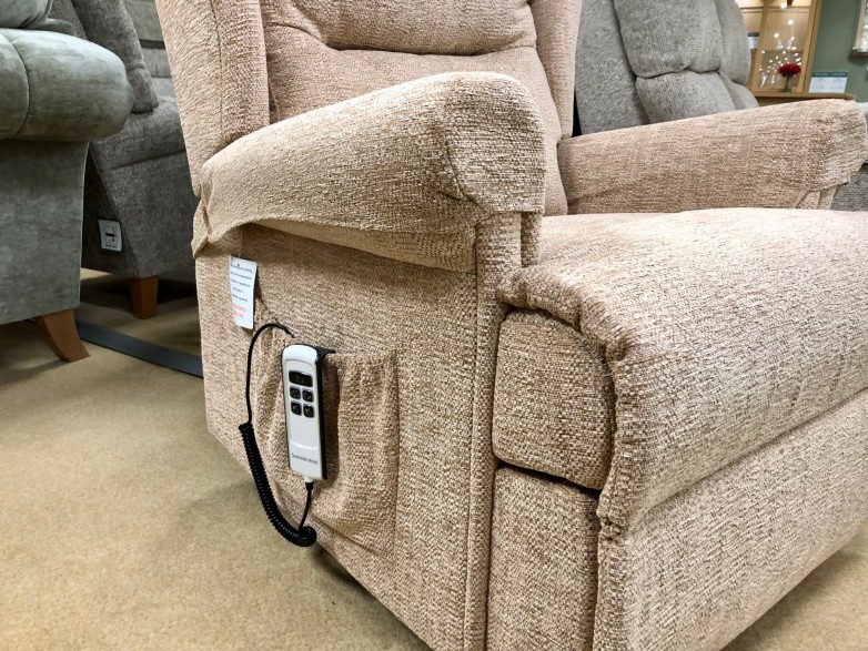 - Malvern Standard Dual Motor Lift-Rise Recliner Armchair with Arm Caps
