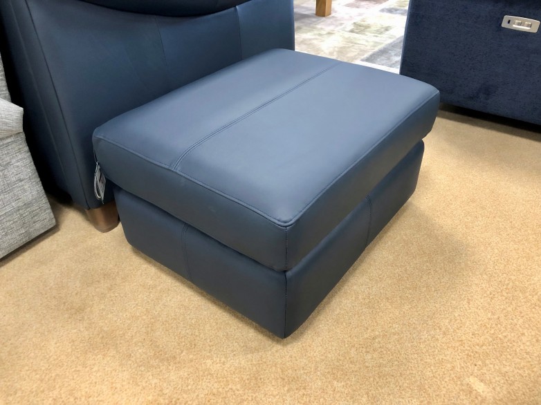 - Seattle Footstool in Leather