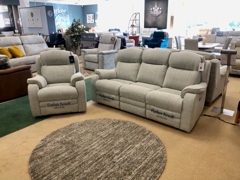 - Boston Power-Reclining 3-Seater Sofa and Manual-Reclining Armchair