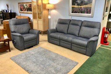 - Hudson 23 Power-Reclining 3-Seater Sofa and Lift-Rise Armchair
