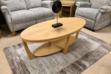 - Shades Oval Sunburst Coffee Table