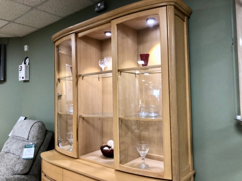 - Shades 3 Door Sideboard with Display Top