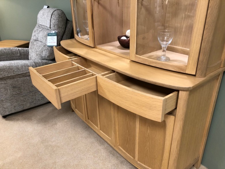 - Shades 3 Door Sideboard with Display Top