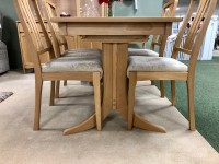 - Shades Small Rectangular Extending Dining Table and 4x Slat Back Chairs thumbnail