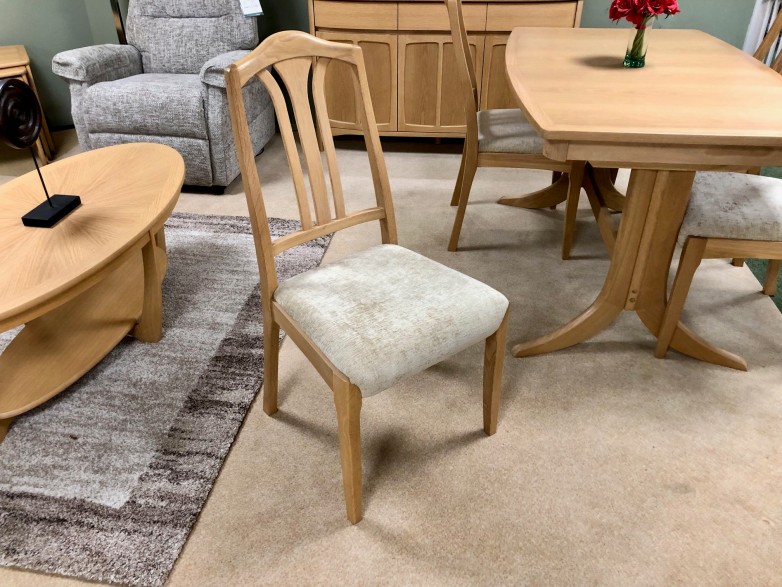 - Shades Small Rectangular Extending Dining Table and 4x Slat Back Chairs