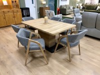 - Thirlmere Extending Dining Table and 6x Bergamo Dining Chairs thumbnail