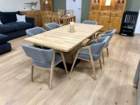 - Thirlmere Extending Dining Table and 6x Bergamo Dining Chairs thumbnail