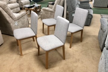 - 4x Upholstered Back Dining Chairs (SM47EMO)