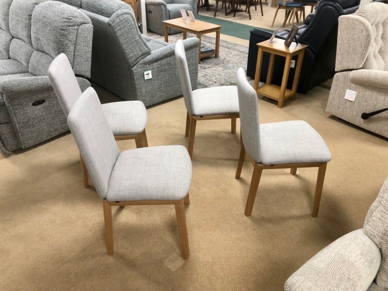 - 4x Upholstered Back Dining Chairs (SM47EMO)
