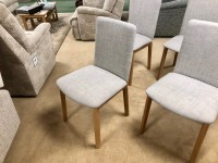 - 4x Upholstered Back Dining Chairs (SM47EMO) thumbnail
