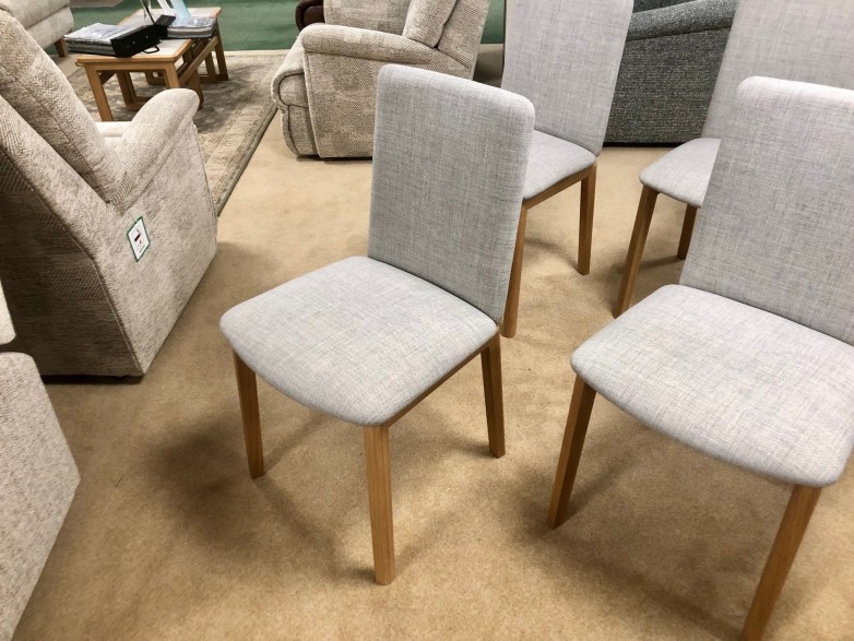 - 4x Upholstered Back Dining Chairs (SM47EMO)