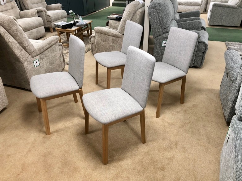 - 4x Upholstered Back Dining Chairs (SM47EMO)