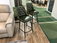 - 2x Walsh Bar Chairs in Leather thumbnail
