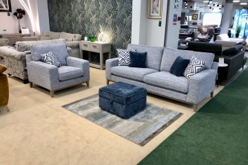 - Fairmont Grand Sofa, Armchair and Storage Footstool (Scatters Included)