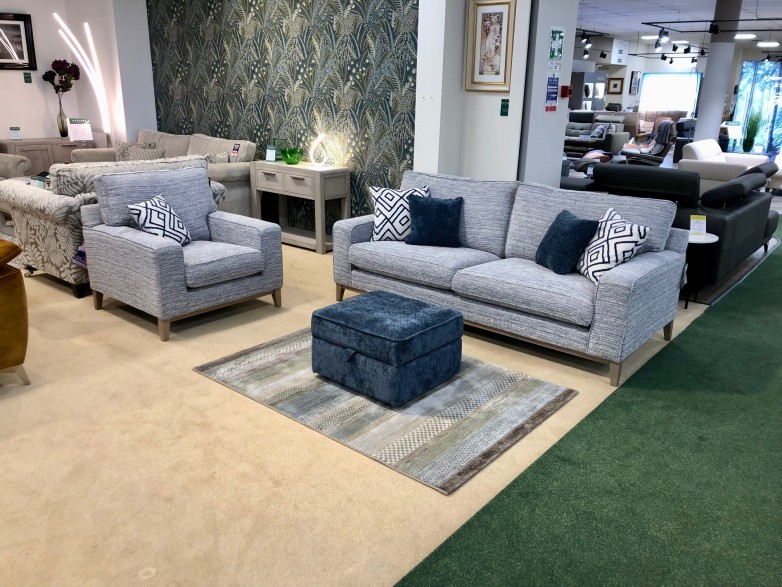 - Fairmont Grand Sofa, Armchair and Storage Footstool (Scatters Included)