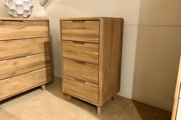 - Lugano Bedroom Slim 4 Drawer Chest