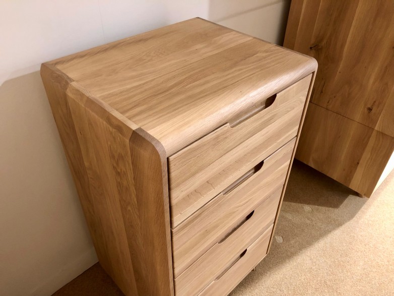- Lugano Bedroom Slim 4 Drawer Chest