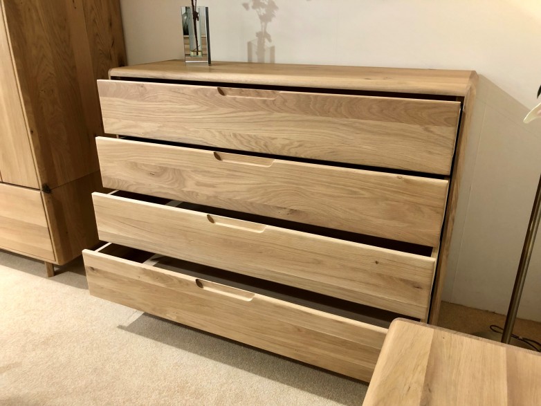 - Lugano Bedroom 4 Drawer Wide Chest