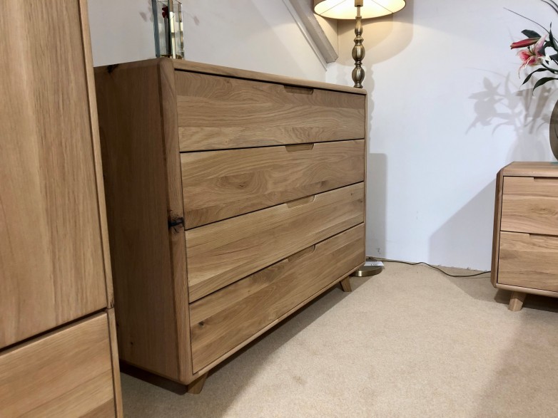 - Lugano Bedroom 4 Drawer Wide Chest