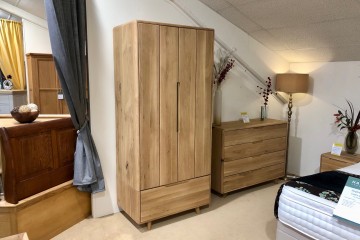 - Lugano Bedroom Double Wardrobe with Drawer