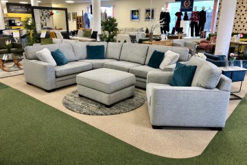 - Eden Corner Sofa, Armchair and Large Storage Footstool (Scatters Included)