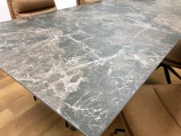 - Jupiter 1400-1800 Extending Dining Table and 4x Bono Swivel Dining Chairs thumbnail