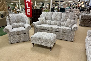 - Hamilton 3-Seater Sofa, Armchair and Princess Footstool