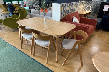 - Salita Extending Dining Table and 6x Dining Chairs