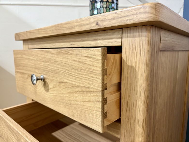 - Thames (Oak) Bedroom 5 Drawer Narrow Chest